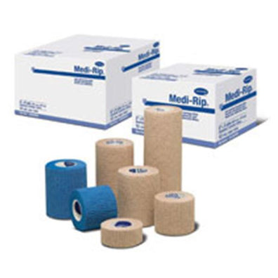 Bandage Medi-Rip Compression Cotton/Elastic 1.5"x5yd Ltx NS Cohesive Tan 250/Ca - Surgical Supplies NY